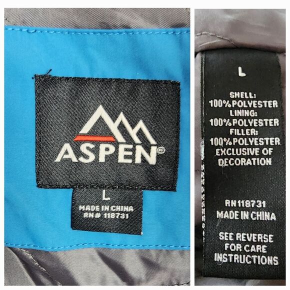 Aspen 3 In 1 Jacket Hooded Parka Removable Inner Jacket Turquoise Size  L - Picture 2 of 16